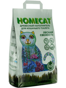 Комкующийся наполнитель для туалета Homecat